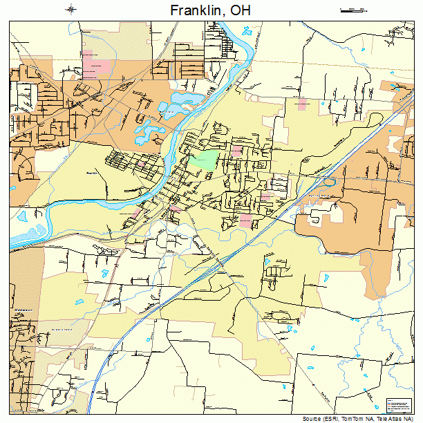 Franklin, OH street map