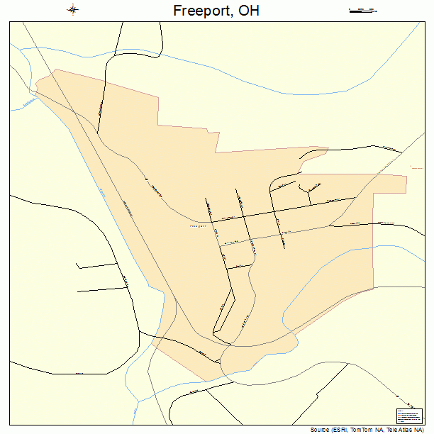 Freeport, OH street map