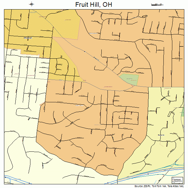 Fruit Hill, OH street map