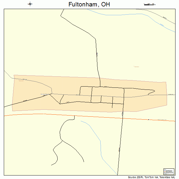 Fultonham, OH street map