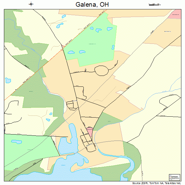 Galena, OH street map