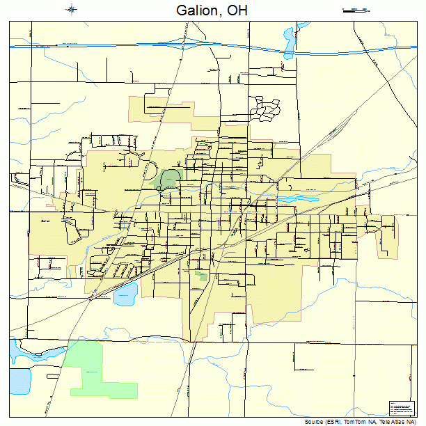 Galion, OH street map