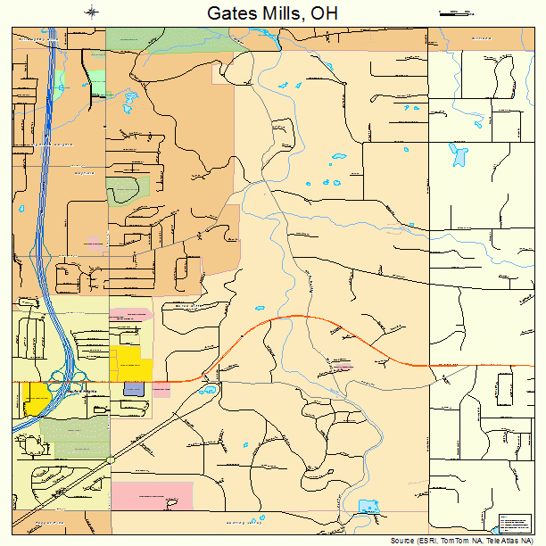 Gates Mills, OH street map