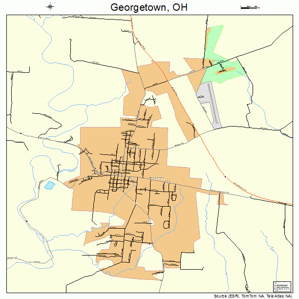 Georgetown, OH street map