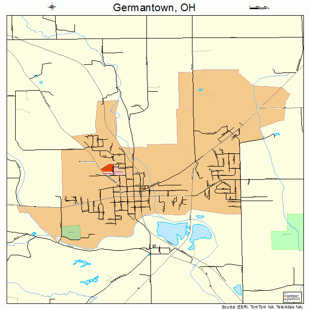 Germantown, OH street map