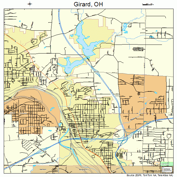 Girard, OH street map