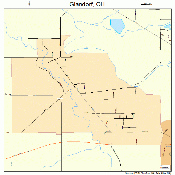 Glandorf, OH street map