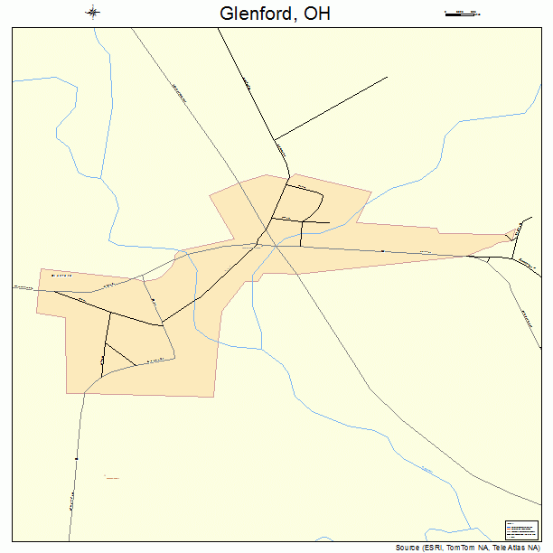 Glenford, OH street map