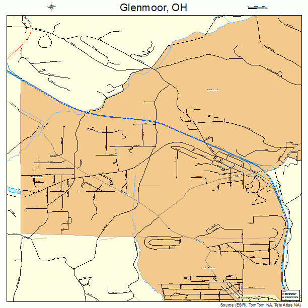 Glenmoor, OH street map
