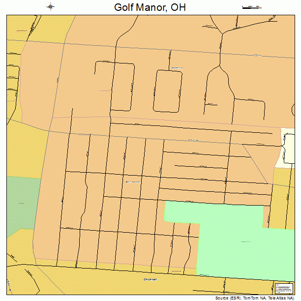 Golf Manor, OH street map
