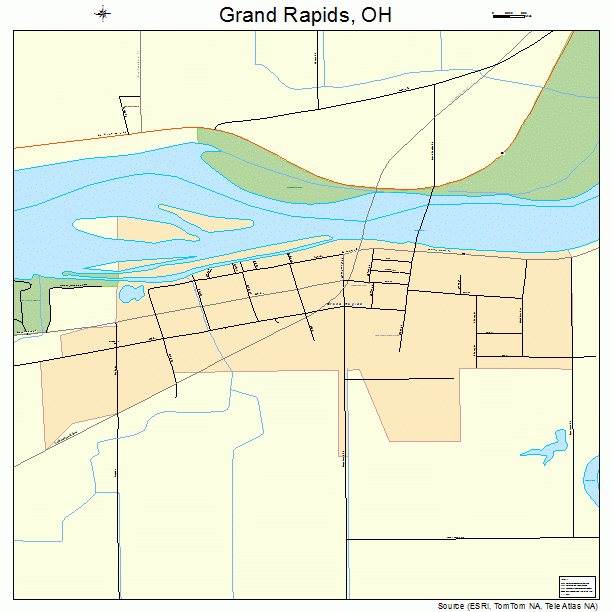 Grand Rapids, OH street map