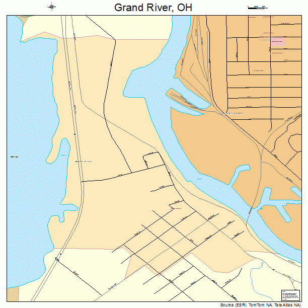Grand River, OH street map