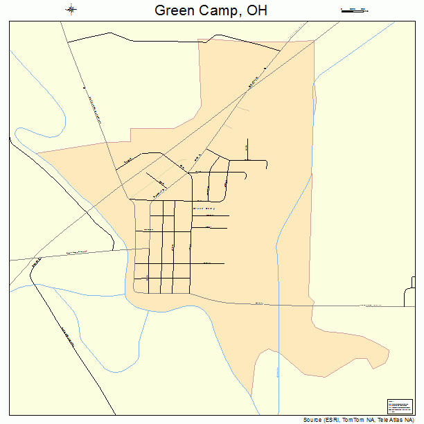 Green Camp, OH street map