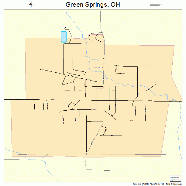 Green Springs, OH street map