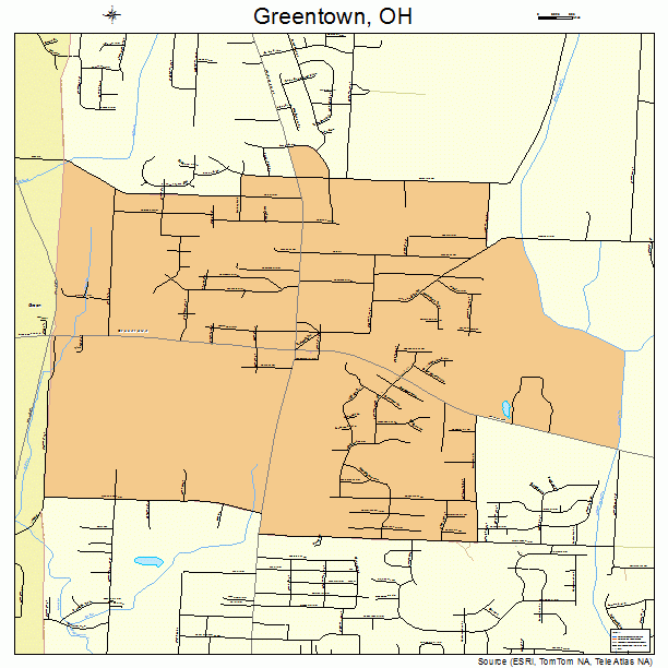 Greentown, OH street map