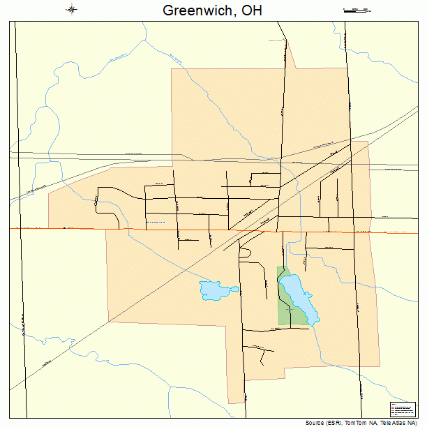 Greenwich, OH street map