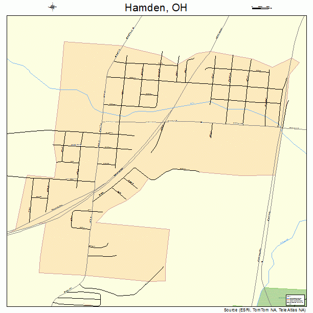 Hamden, OH street map