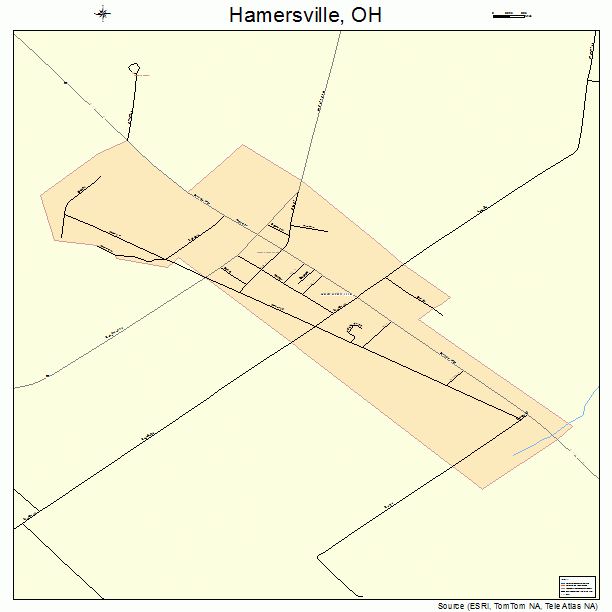 Hamersville, OH street map