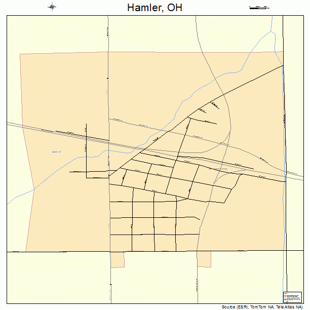 Hamler, OH street map
