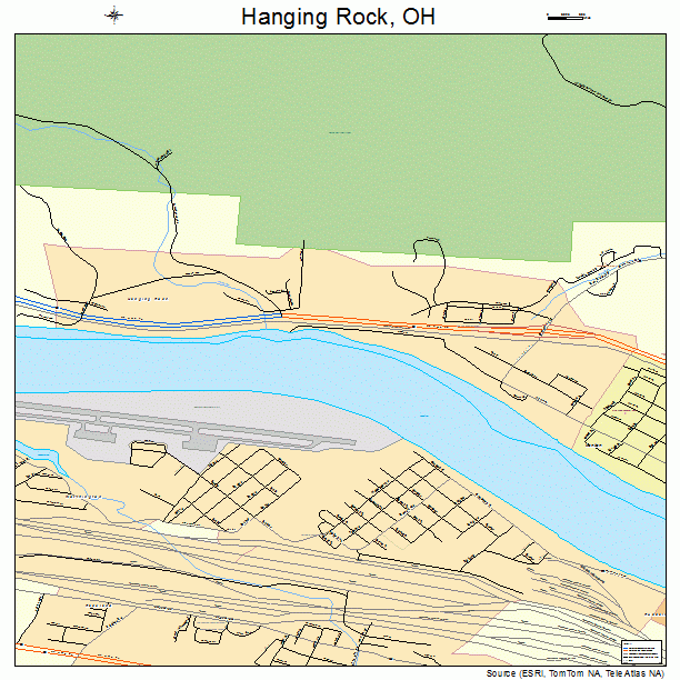 Hanging Rock, OH street map