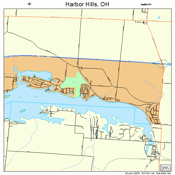 Harbor Hills, OH street map