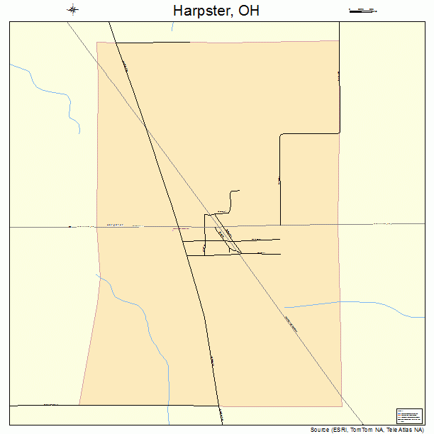 Harpster, OH street map