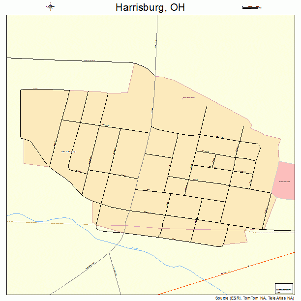 Harrisburg, OH street map