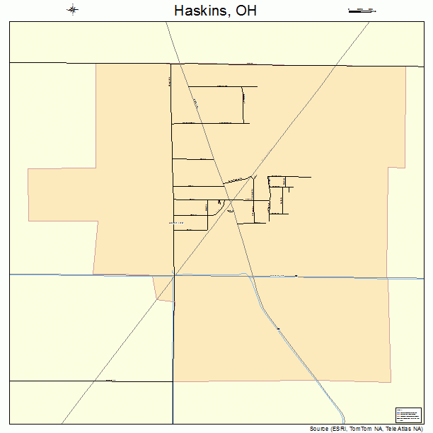 Haskins, OH street map