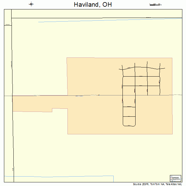 Haviland, OH street map