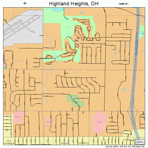 Highland Heights, OH street map