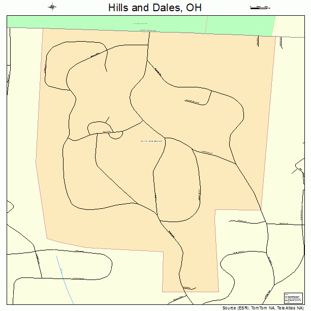 Hills and Dales, OH street map