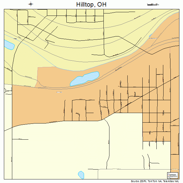 Hilltop, OH street map