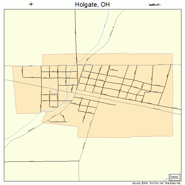 Holgate, OH street map