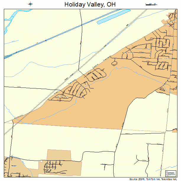 Holiday Valley, OH street map