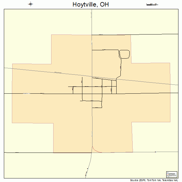 Hoytville, OH street map