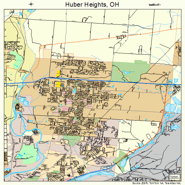 Huber Heights, OH street map