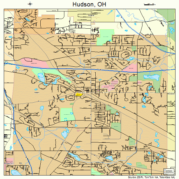 Hudson, OH street map