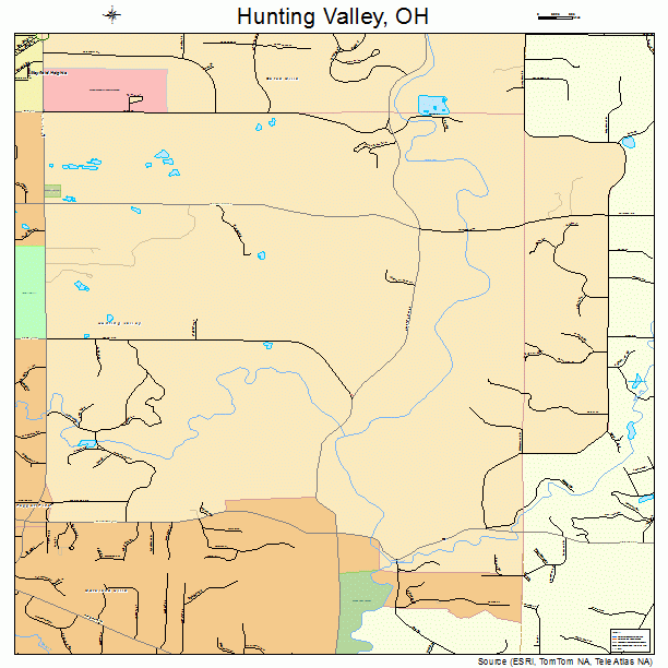 Hunting Valley, OH street map