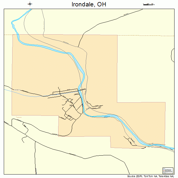 Irondale, OH street map
