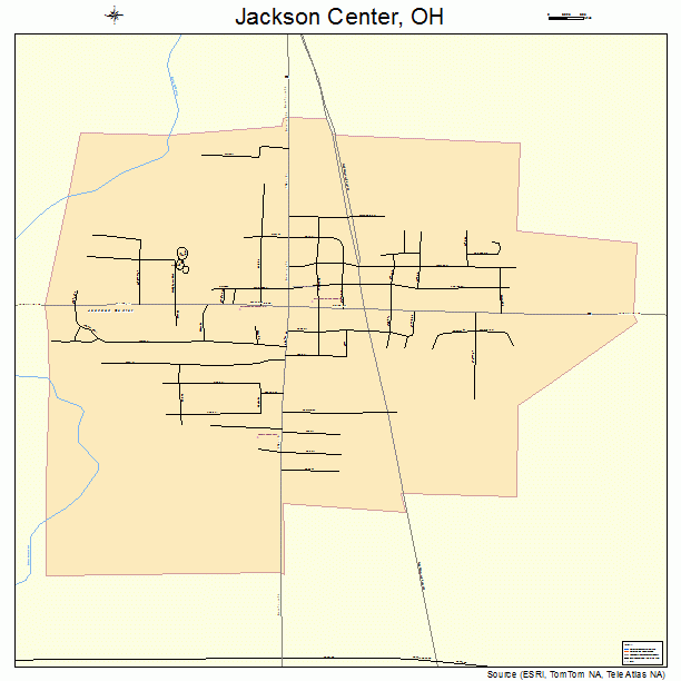 Jackson Center, OH street map