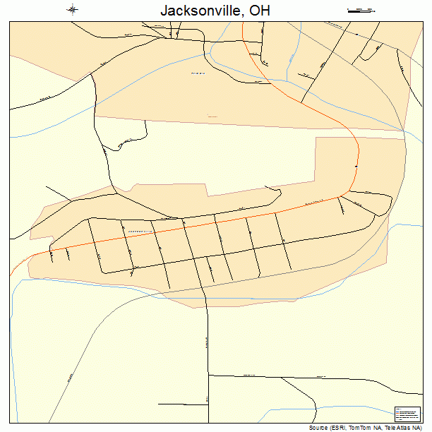 Jacksonville, OH street map