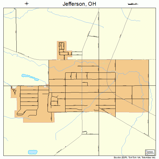 Jefferson, OH street map