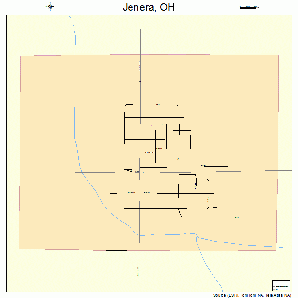 Jenera, OH street map