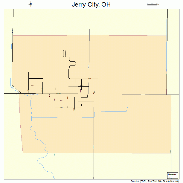 Jerry City, OH street map