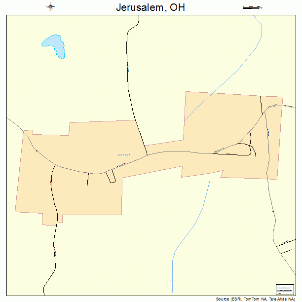 Jerusalem, OH street map