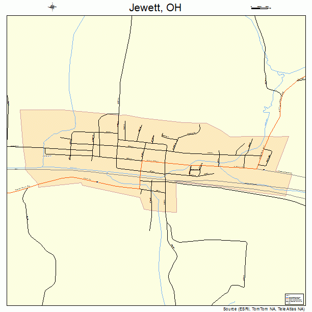 Jewett, OH street map
