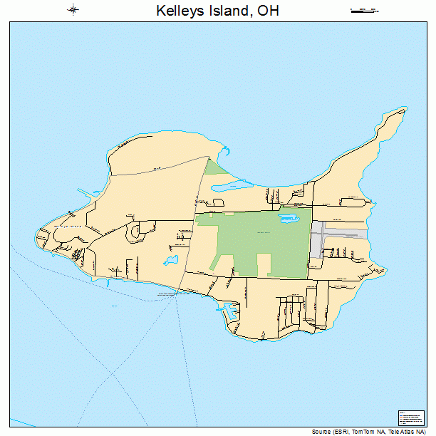 Kelleys Island, OH street map