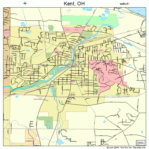 Kent, OH street map