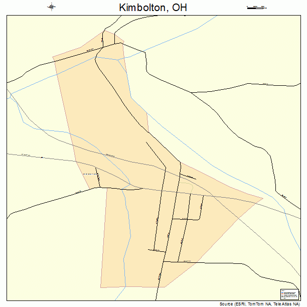 Kimbolton, OH street map