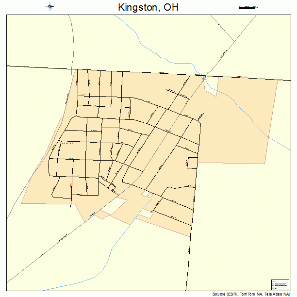 Kingston, OH street map